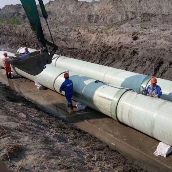 FRP Pipe Fiberglass GRP Suction Pipe Agriculture Irrigation Water Pipe