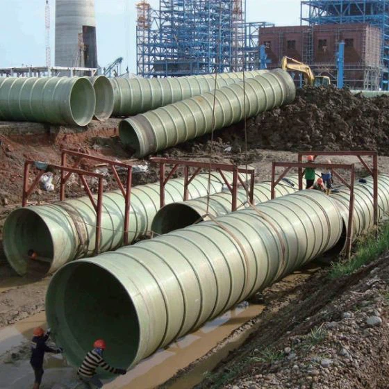 Anti Corrosion Fiber Pipe Wire FRP GRP Pipe